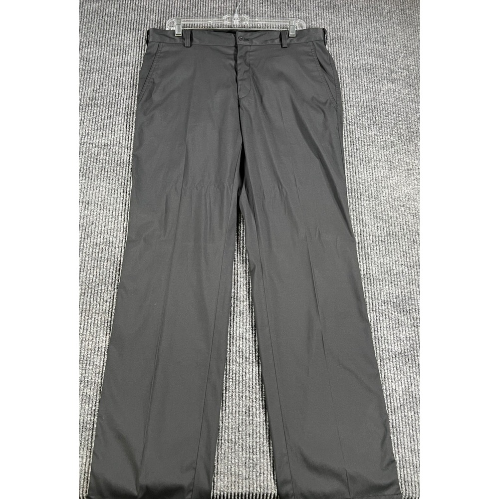 Nike Golf Pants Mens 34x34 Black Chino Dri Fit Performance Outdoor Lightweight